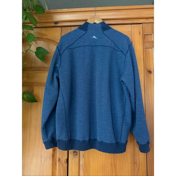 Tommy Bahama Men's 2XL REVERSIBLE Quarter Zip  Pullover Sweater - Picture 4 of 13